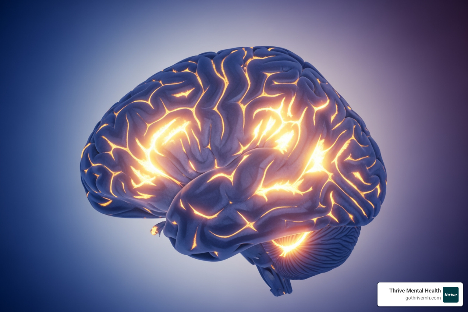 brain scan showing activity during a creative task - art and mental health