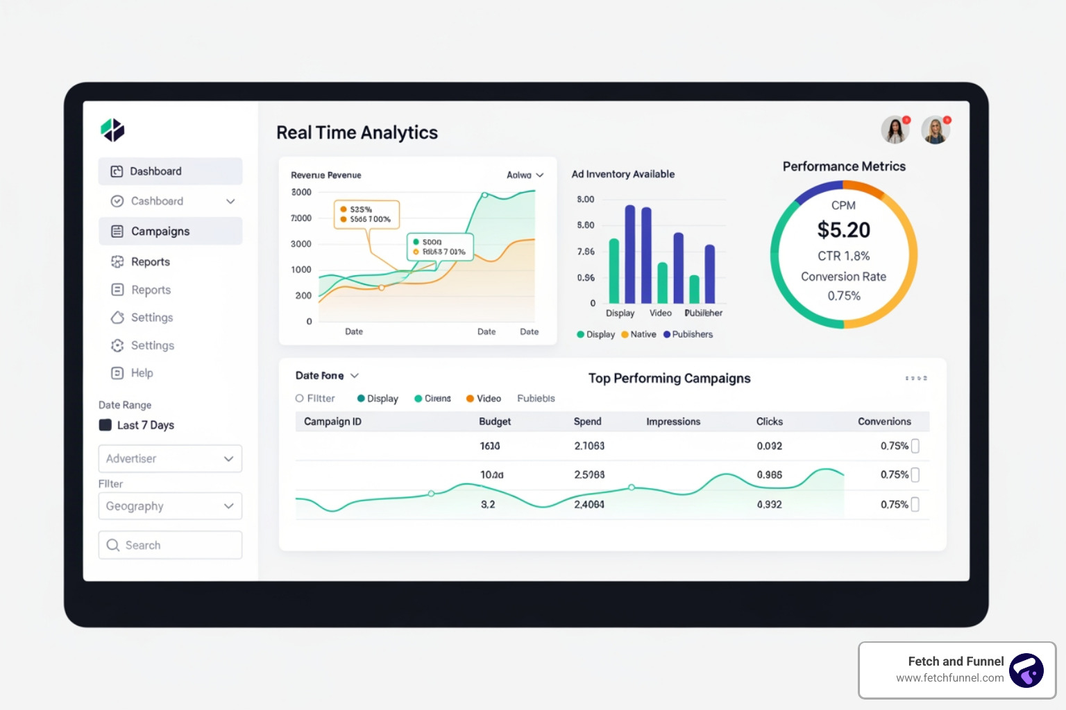 SSP dashboard - SSP programmatic advertising SSP dashboard - SSP programmatic advertising