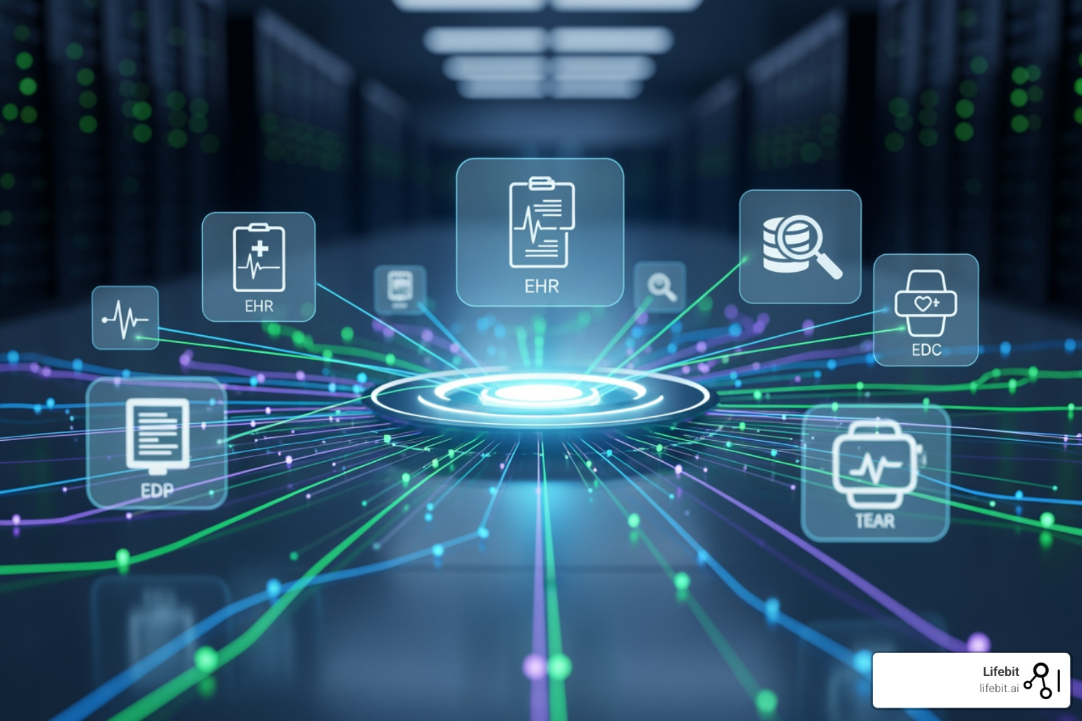 EHR, EDC, and wearables connecting to a central hub, illustrating seamless data integration from diverse clinical trial sources. - Can you list firms that specialize in clinical trial data integration platforms?