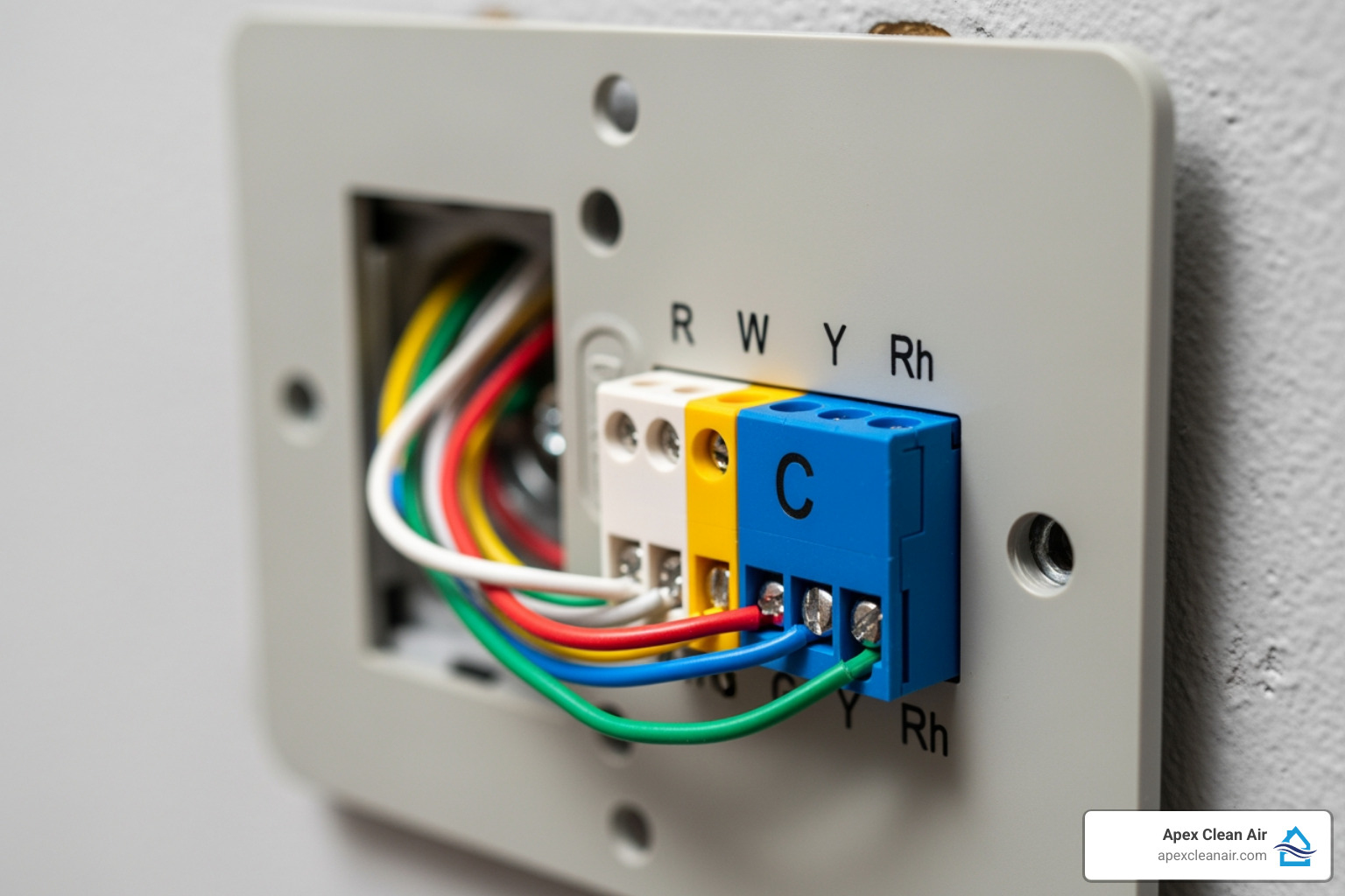 Thermostat wiring diagram showing common wires, including the C-wire, for HVAC system connection - best thermostat replacement Thermostat wiring diagram showing common wires, including the C-wire, for HVAC system connection - best thermostat replacement