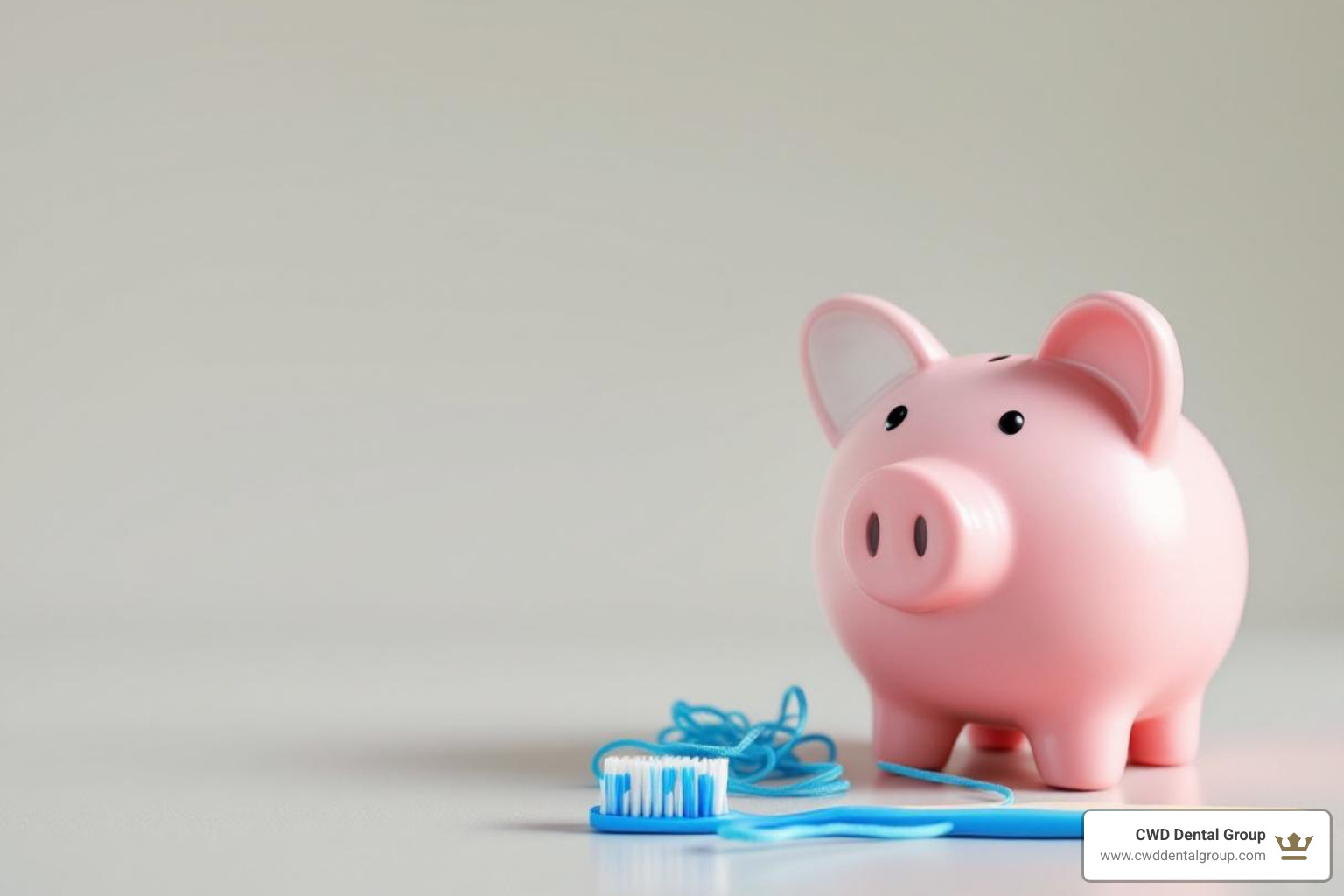 A piggy bank with a toothbrush and dental floss, symbolizing saving money for dental care - how much is a teeth cleaning without insurance A piggy bank with a toothbrush and dental floss, symbolizing saving money for dental care - how much is a teeth cleaning without insurance