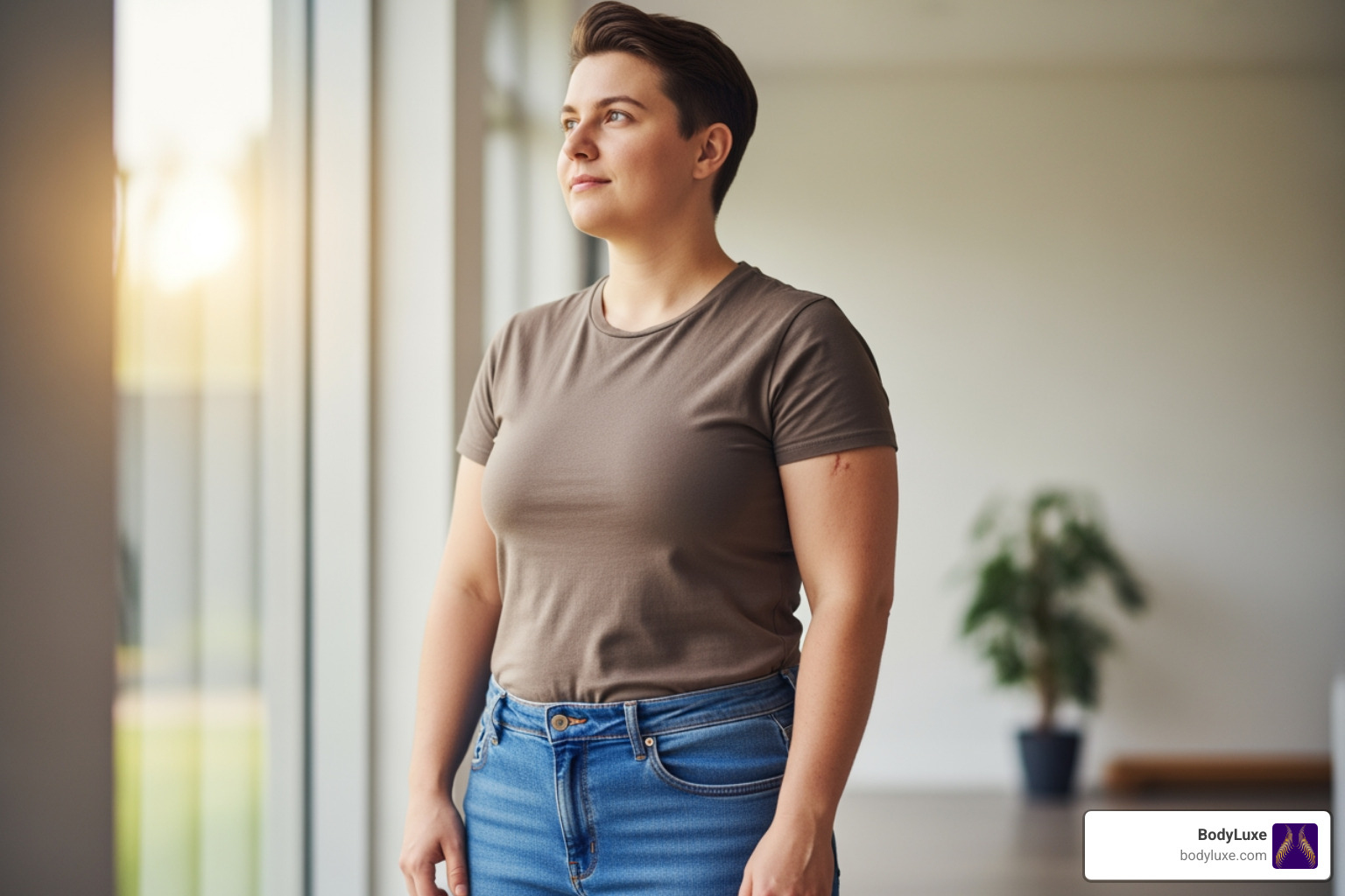 Ideal candidate for body contouring, showing a person with stable weight, good health, and realistic expectations - body contouring after weight loss Ideal candidate for body contouring, showing a person with stable weight, good health, and realistic expectations - body contouring after weight loss