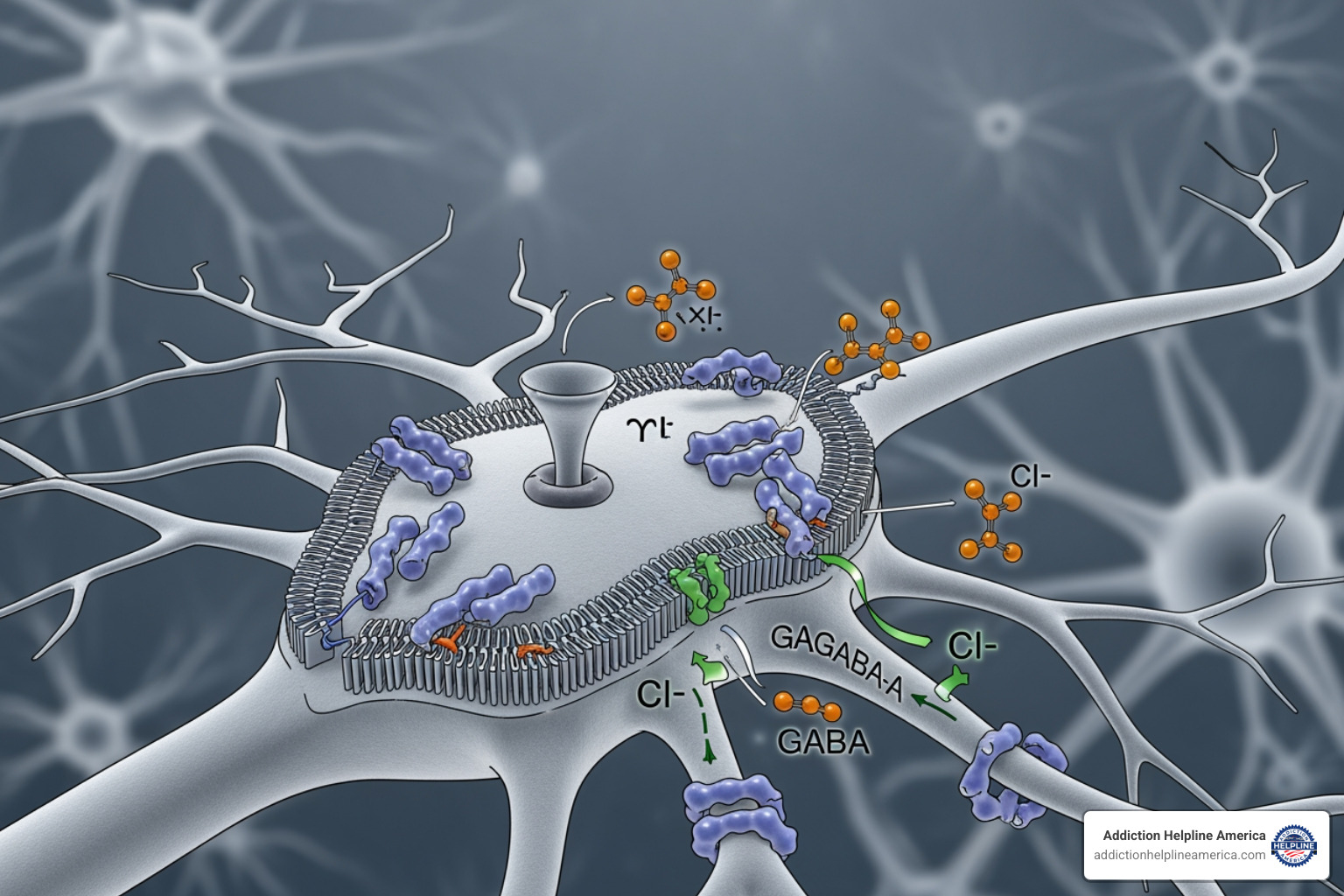 illustrating the brain's GABA receptors - zolpidem tartrate