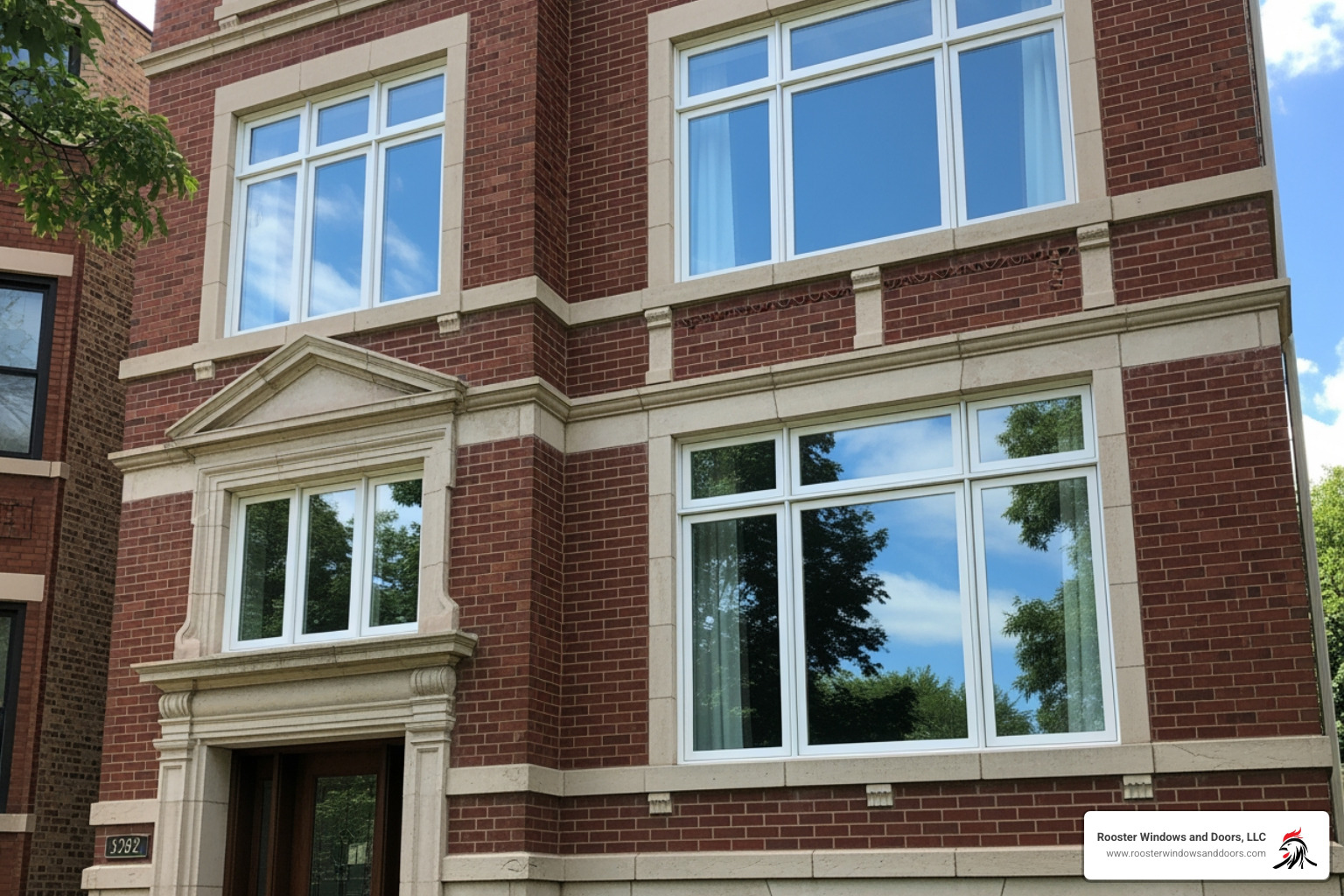 new windows on a beautiful Chicago home - new window installation chicago