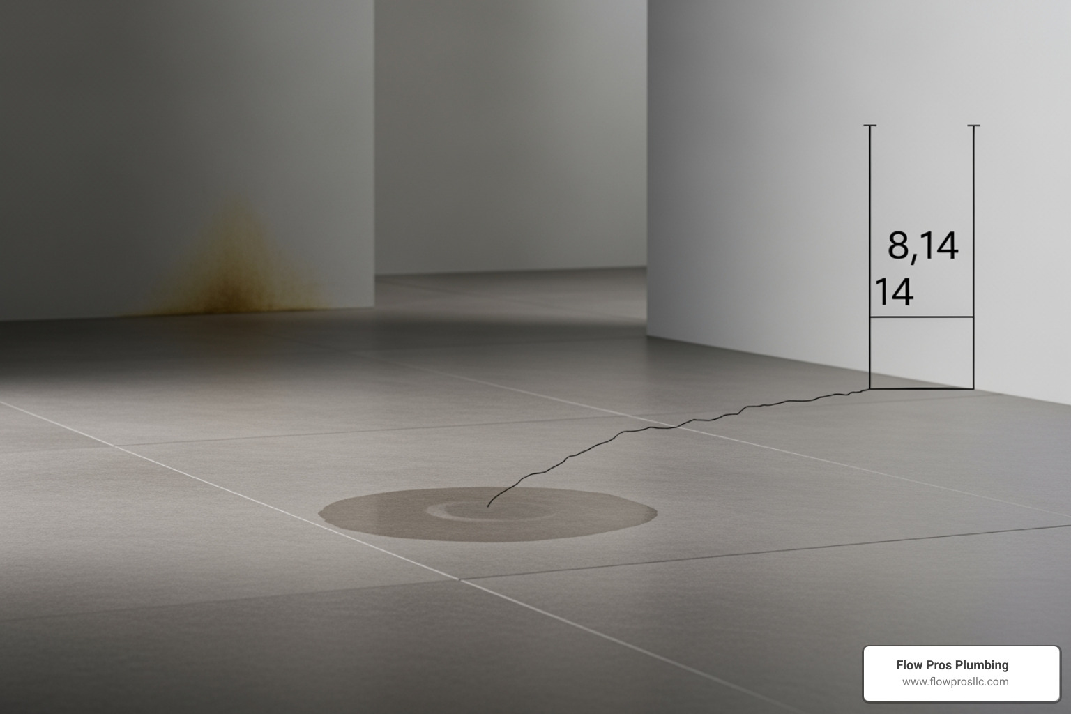 Infographic showing common slab leak warning signs including high water bills, warm floor spots, running water sounds, foundation cracks, mold smells, and low water pressure, alongside detection methods like acoustic listening and infrared imaging - best slab leak company in st petersburg fl