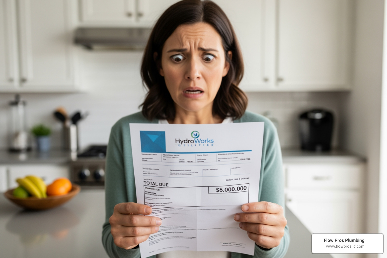 A homeowner looking confused at a surprisingly high water bill - main line leaking in st petersburg fl