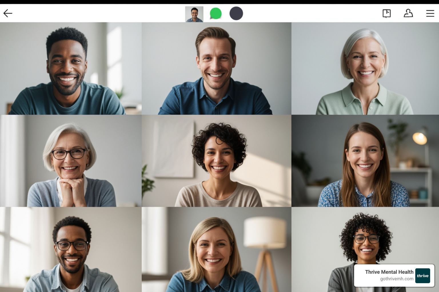 diverse group of people in a supportive virtual meeting - I need more than weekly therapy but don't want to go to a hospital. What are my options in West Palm Beach?