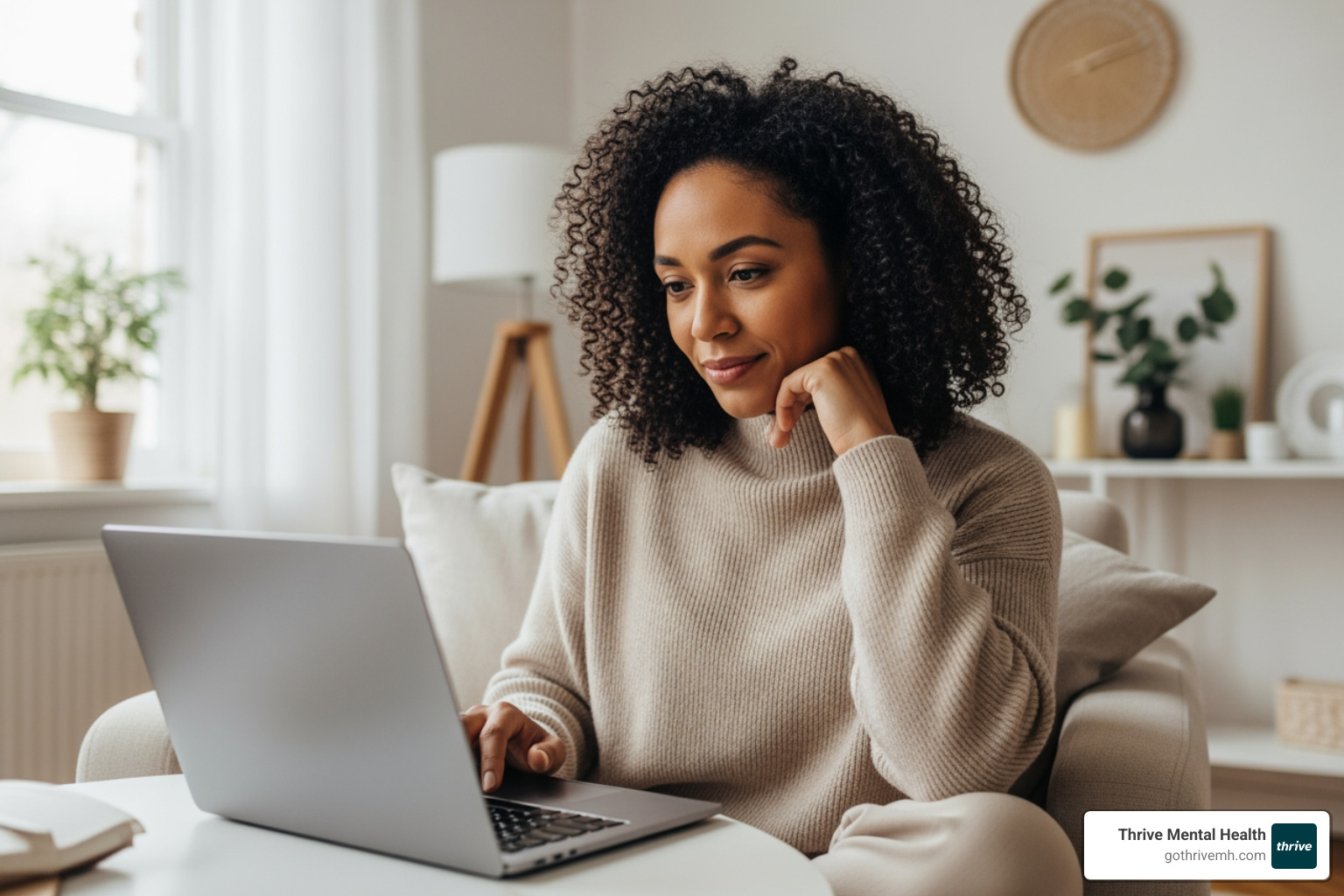 Person on laptop participating in virtual therapy session - Where can I find immediate help for someone with active vs passive suicidality?