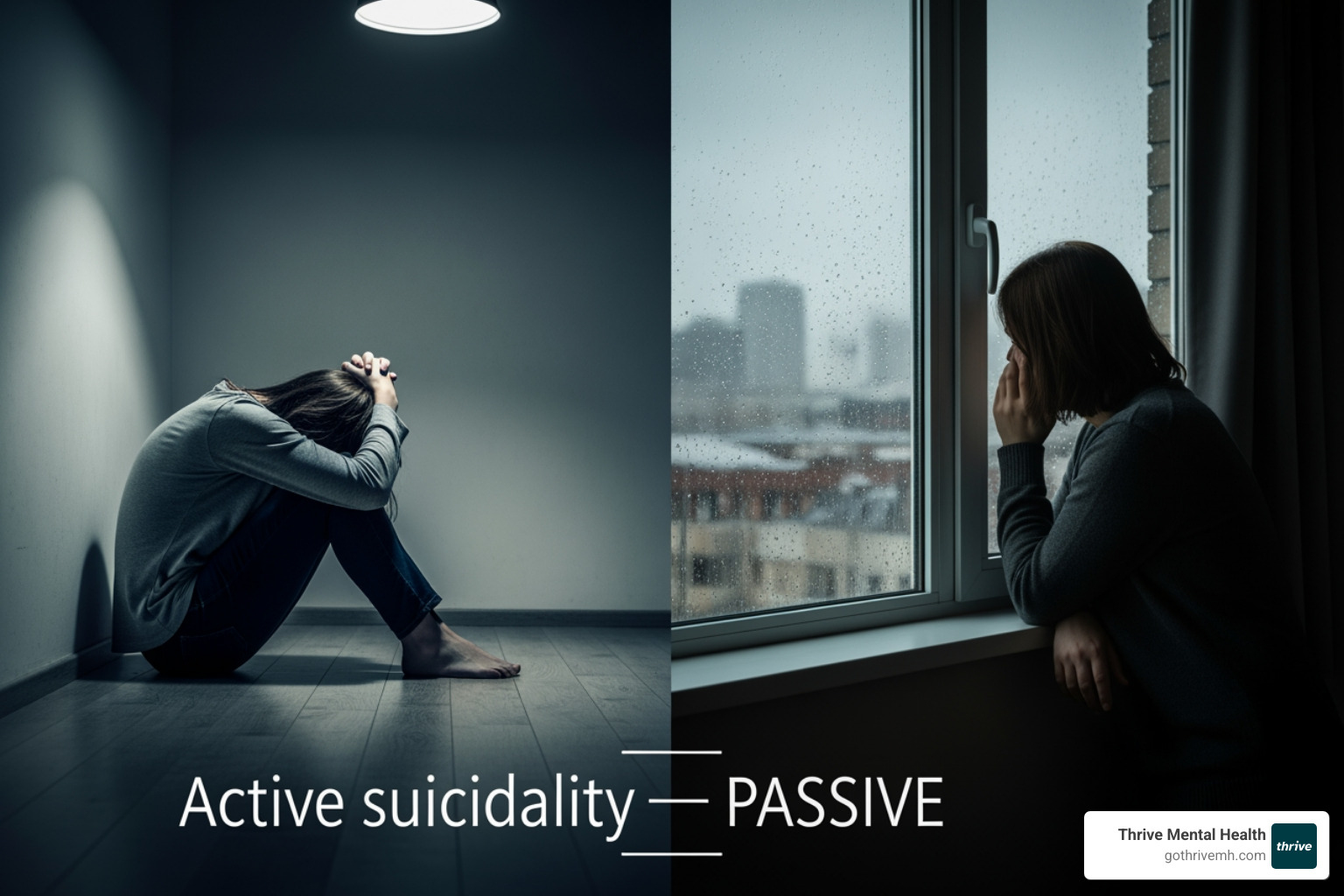 Smartphone showing 988 and 911 on dial pad - Where can I find immediate help for someone with active vs passive suicidality?
