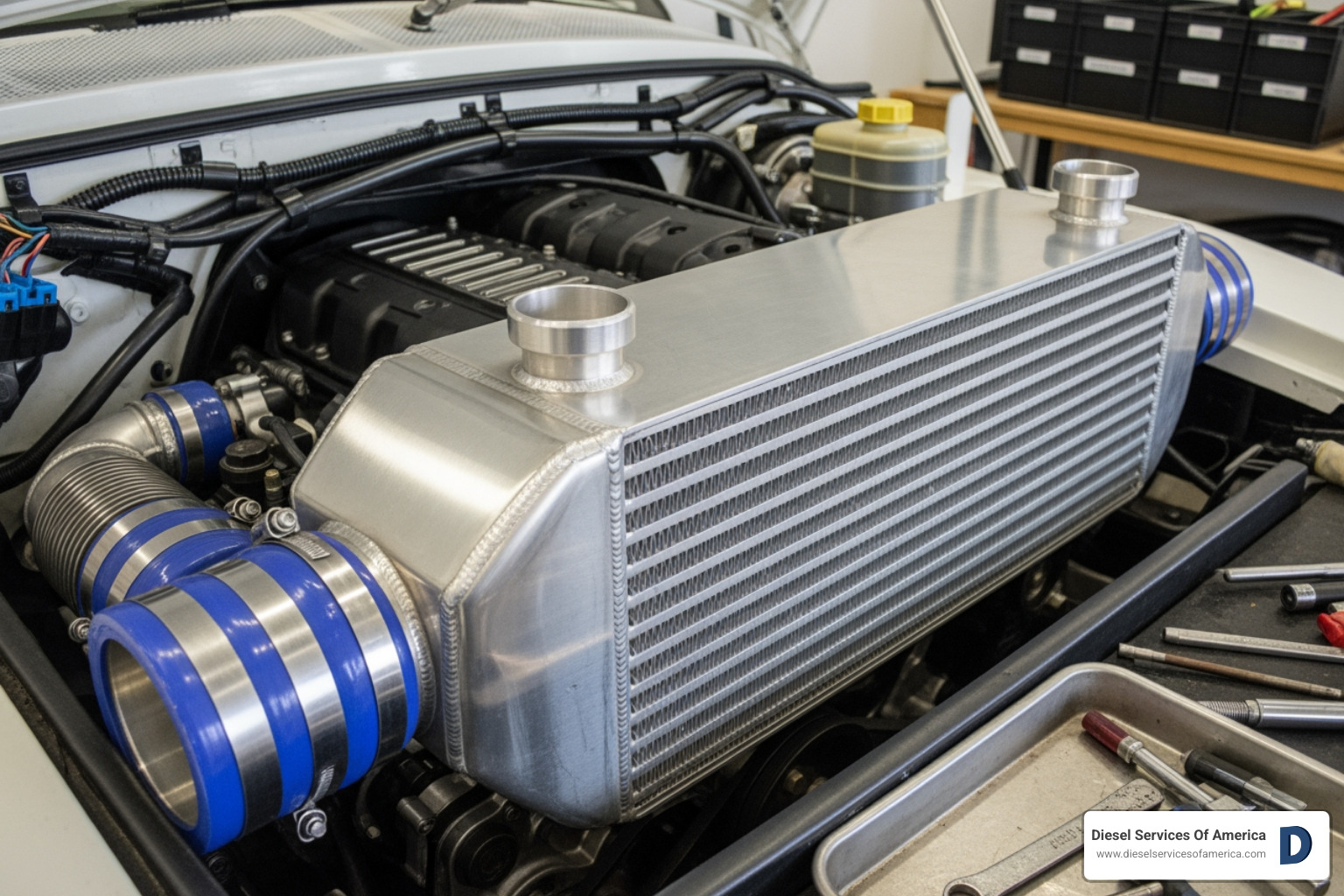 High-performance, oversized marine intercooler - intercoolers