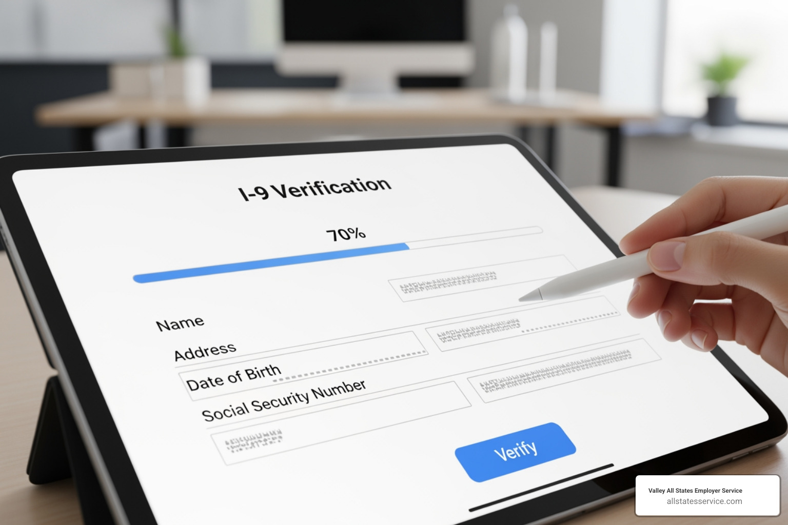 Form I-9 with errors circled in red - Automated I-9 verification Form I-9 with errors circled in red - Automated I-9 verification