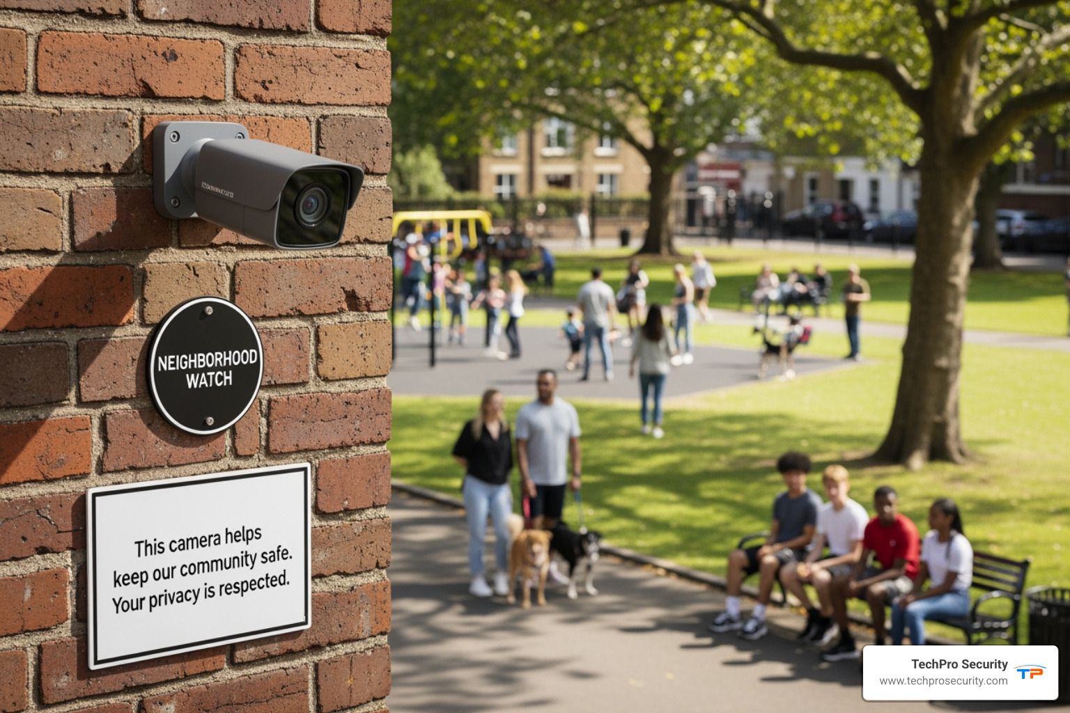 community meeting discussing safety plan - community camera