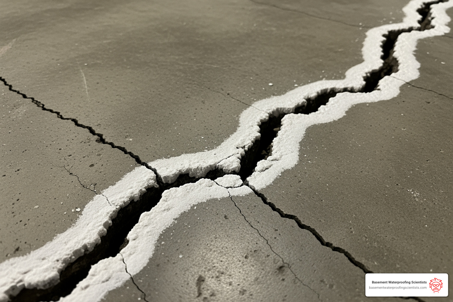 white powdery efflorescence along a floor crack - water seeping through basement floor cracks white powdery efflorescence along a floor crack - water seeping through basement floor cracks