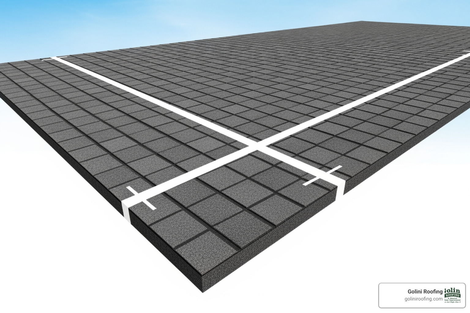 Measuring a simple rectangular roof plane - coverage of a bundle of shingles Measuring a simple rectangular roof plane - coverage of a bundle of shingles