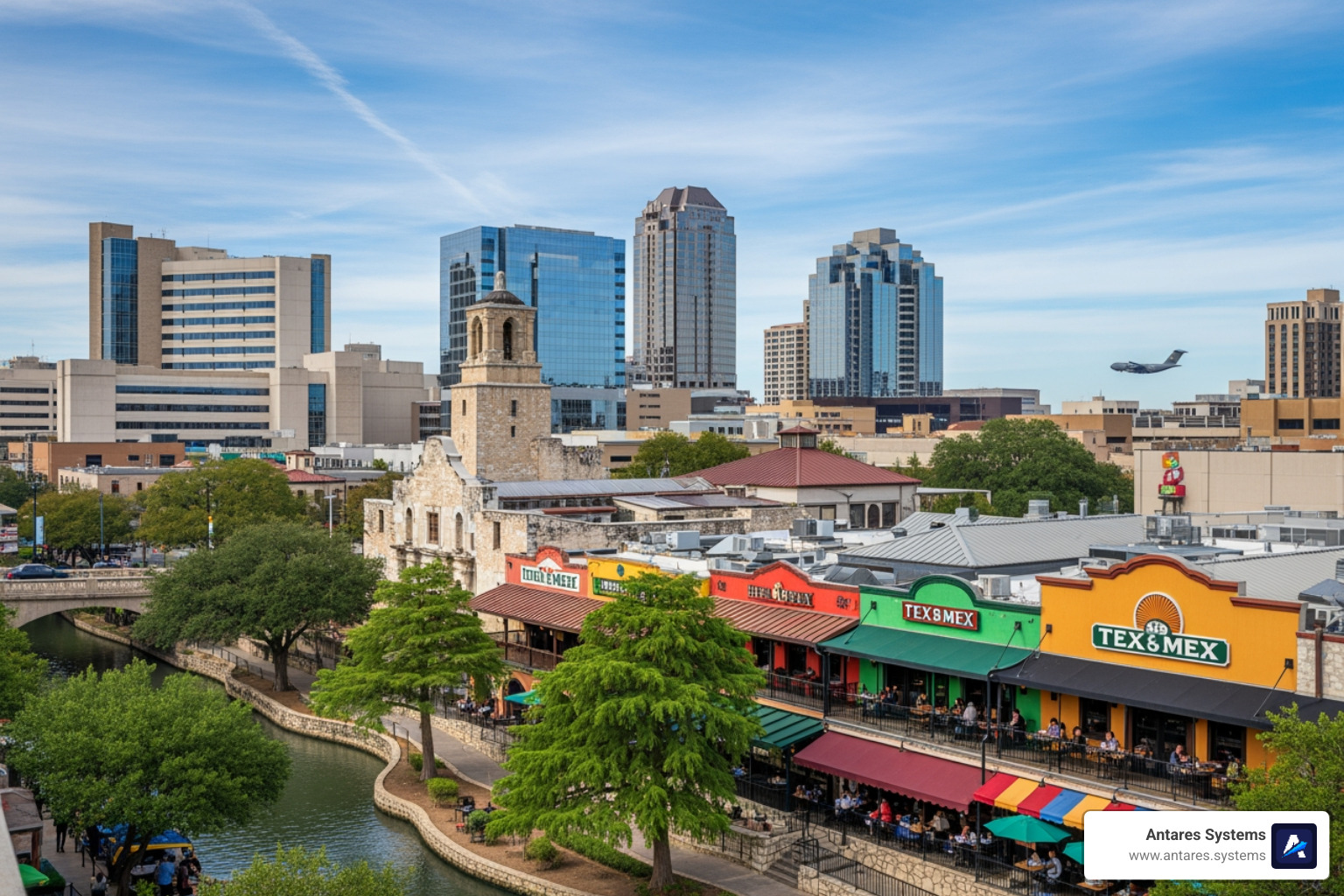 San Antonio's key industries including healthcare, tourism, technology, and military - digital marketing San Antonio
