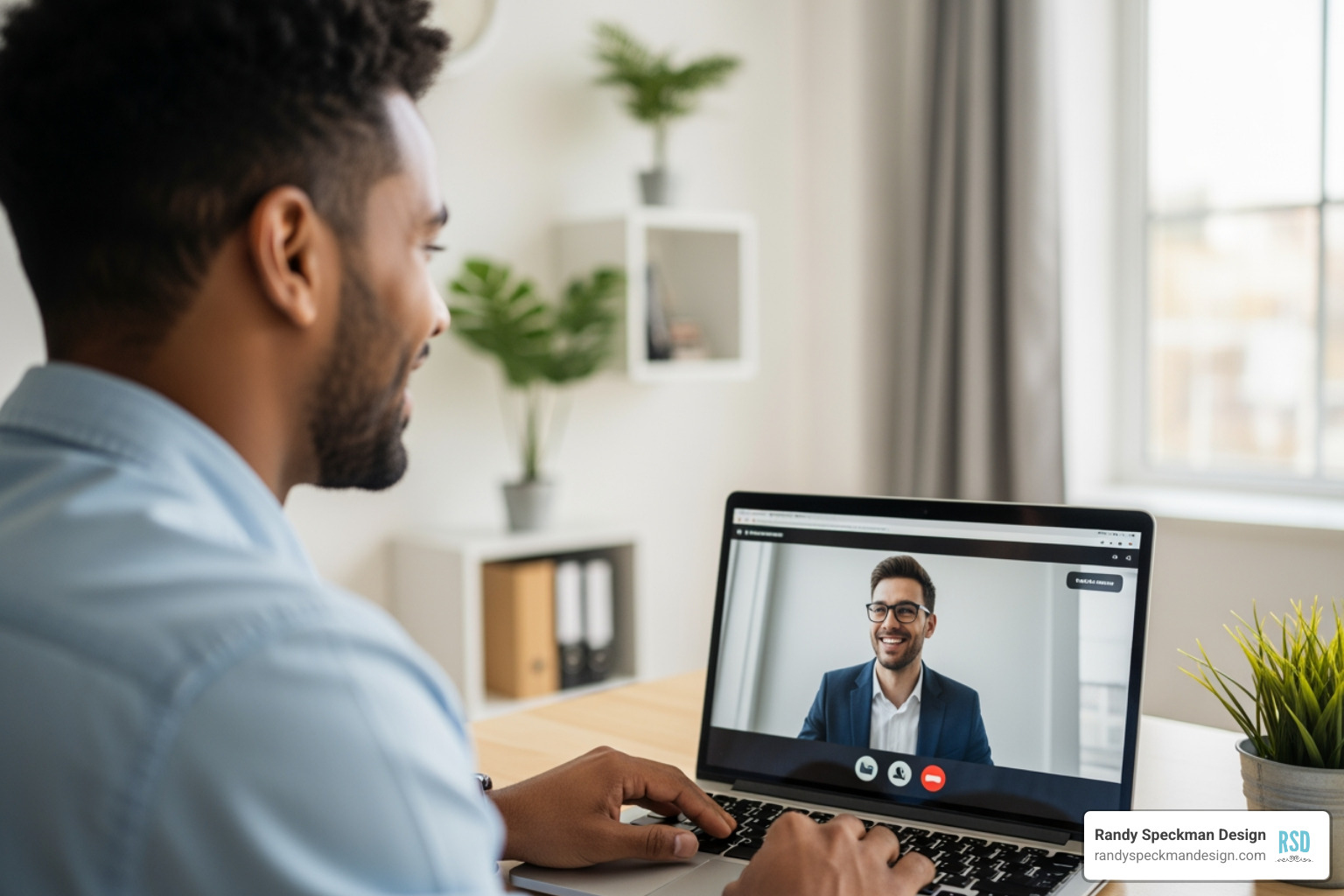 small business owner having a positive virtual meeting with a web designer - Affordable Web Page Design