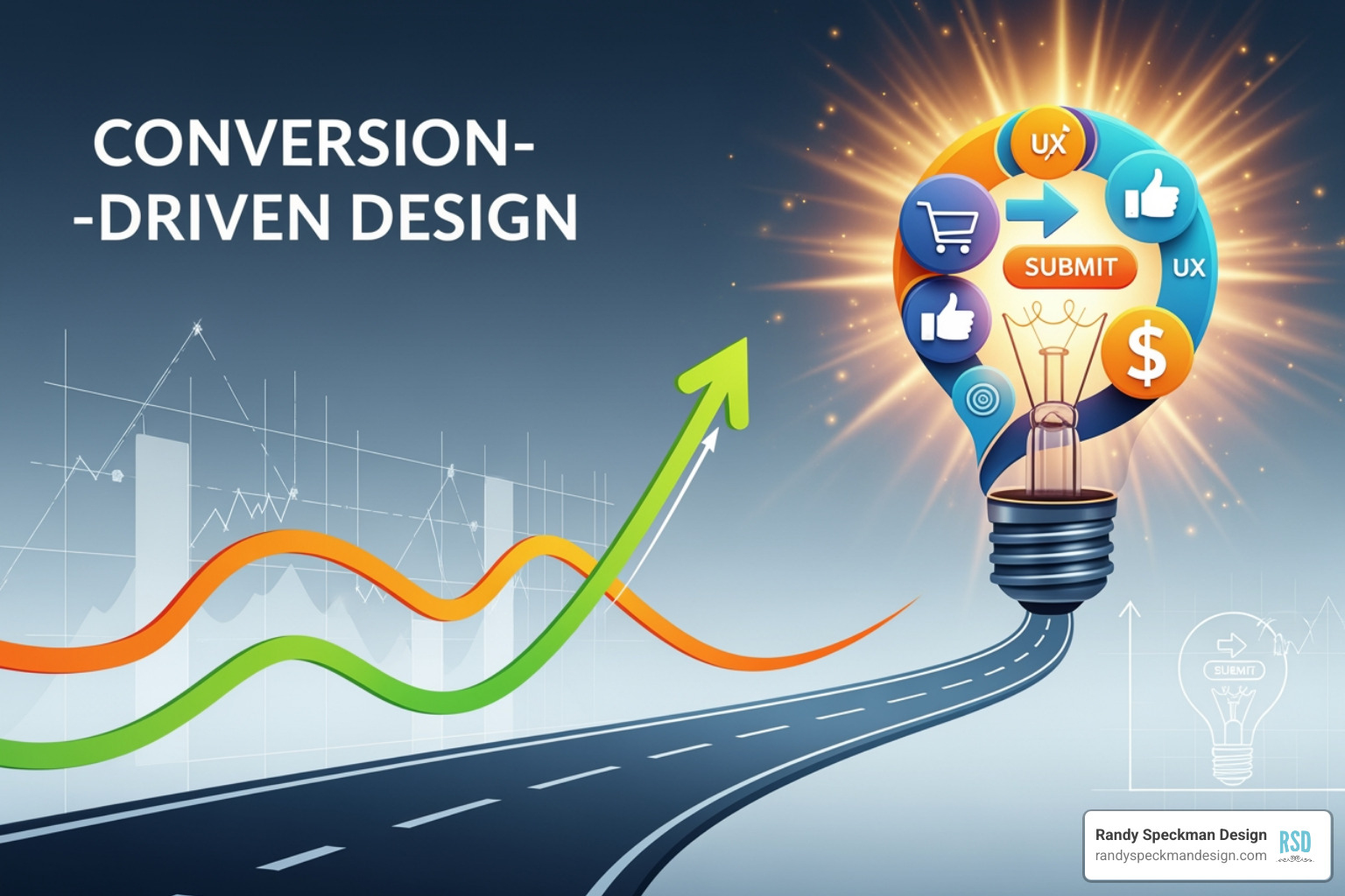 a website using an image of a person looking towards the sign-up form - conversion driven design