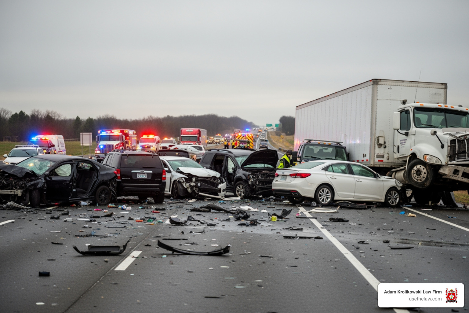 multi-vehicle accident on a highway - Accident victim legal help multi-vehicle accident on a highway - Accident victim legal help