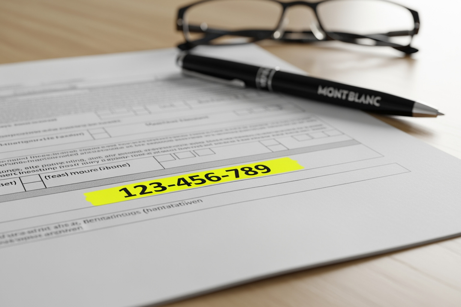 EIN number highlighted on a document - getting a tax id number for llc