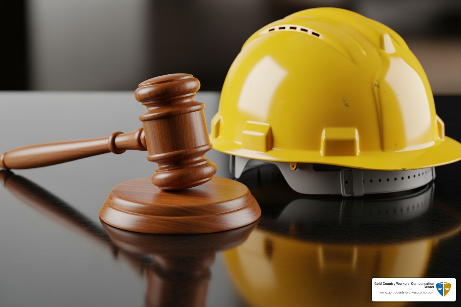 gavel and hard hat - suing your employer for workers comp