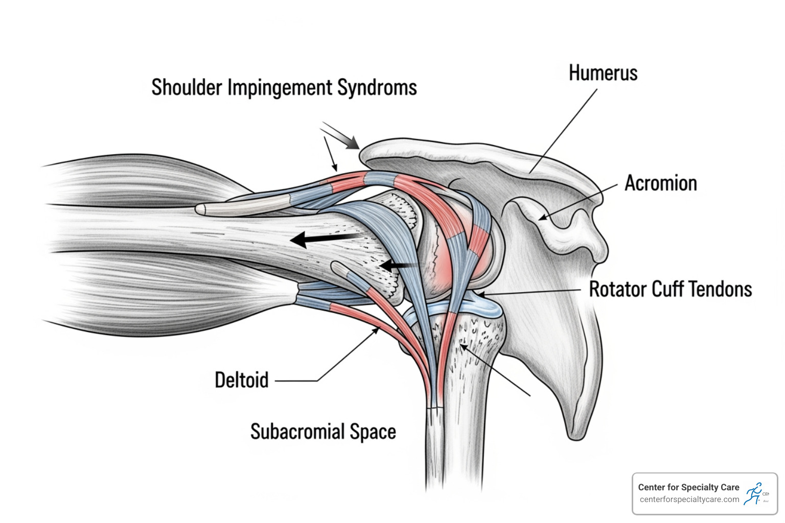 illustrating shoulder impingement - why does my shoulder hurt