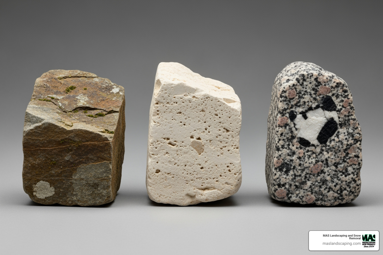 Different types of natural stone like fieldstone, limestone, and granite. - stone fence cost