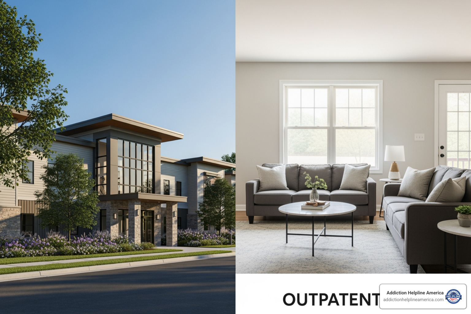 residential facility vs home for outpatient care - alcohol rehab treatment options