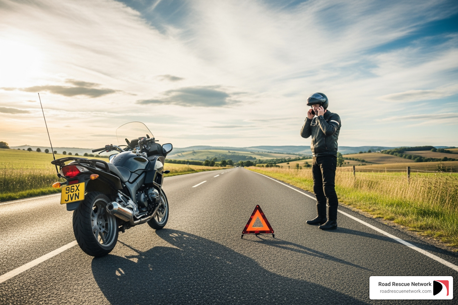 person reading policy document with magnifying glass - motorcycle break down cover