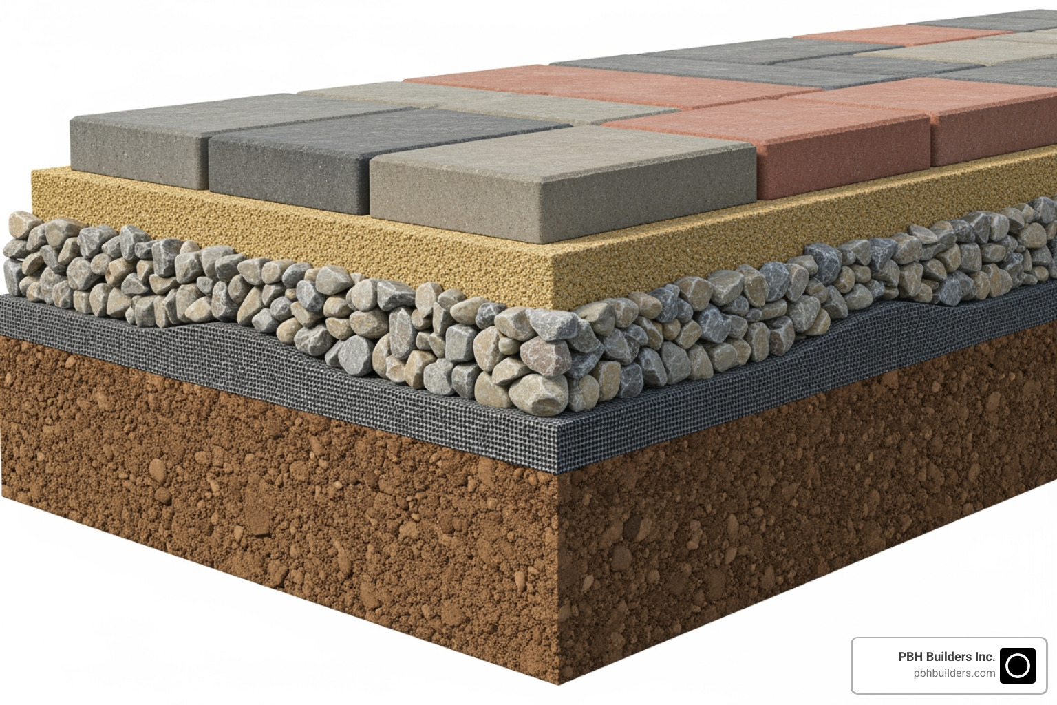 layers of a paver base - curved paver walkways layers of a paver base - curved paver walkways