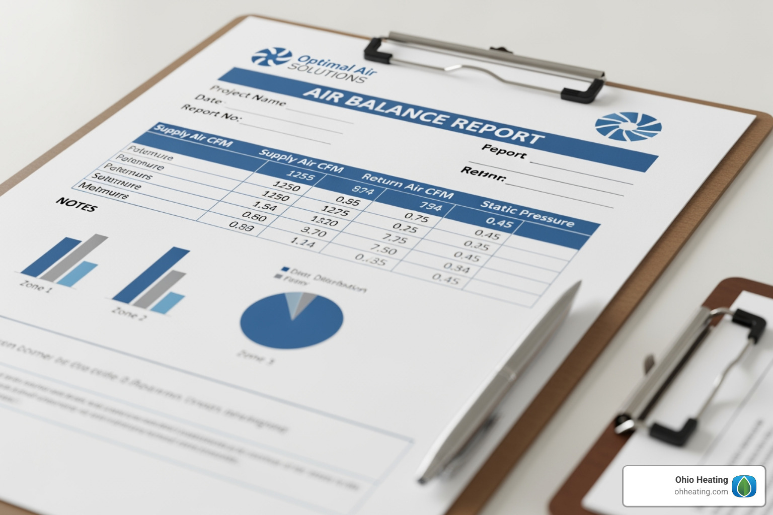 Sample air balance report template - Air balance report