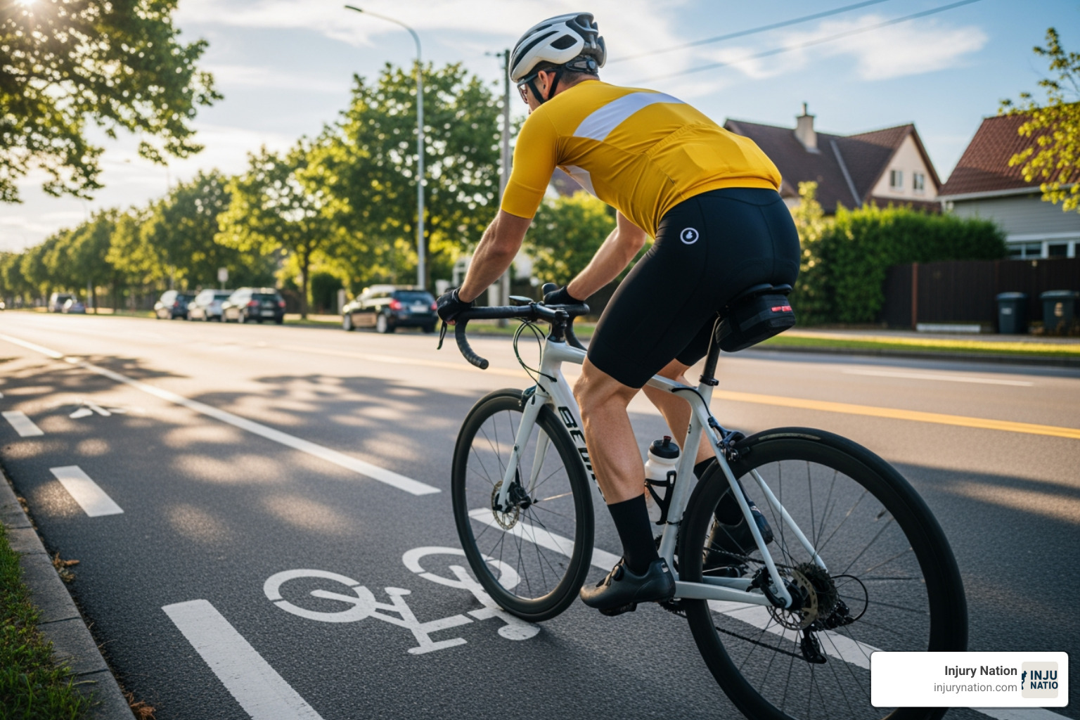 Cyclist riding safely - bicycle accident claim