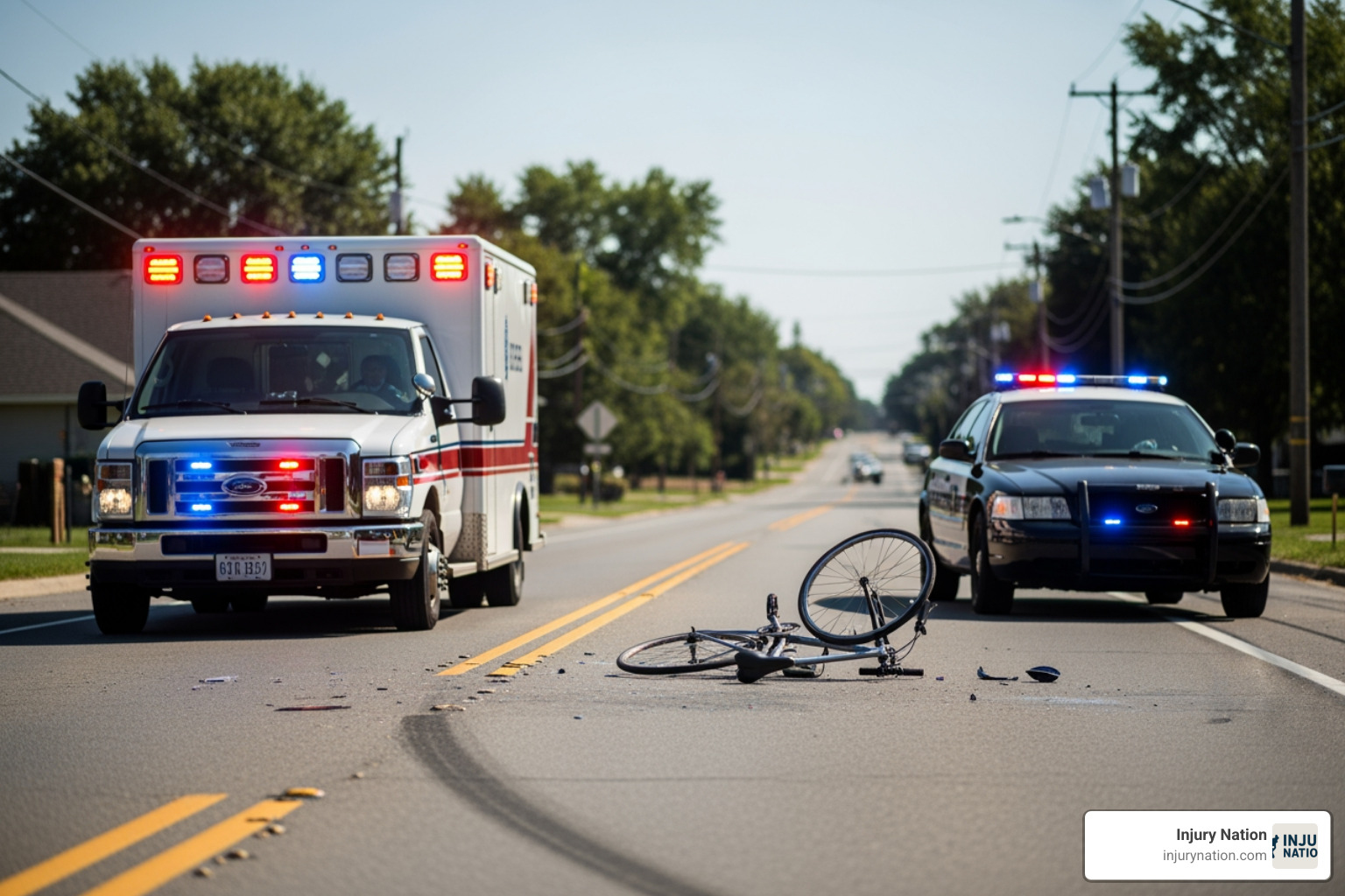 Emergency services at accident scene - bicycle accident claim