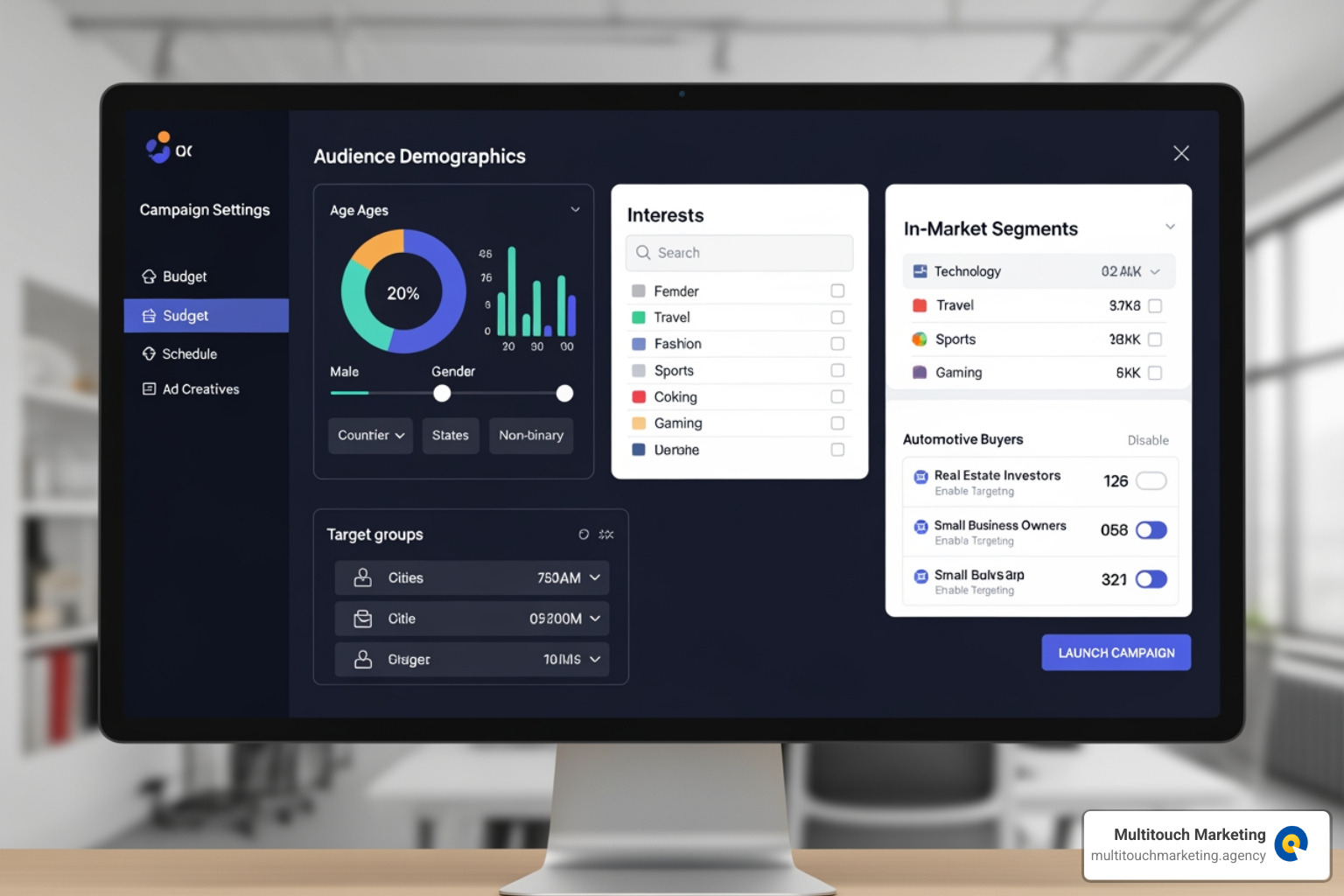 Image of the audience targeting interface in Google Ads showing in-market segments - PPC for Car Dealerships Image of the audience targeting interface in Google Ads showing in-market segments - PPC for Car Dealerships