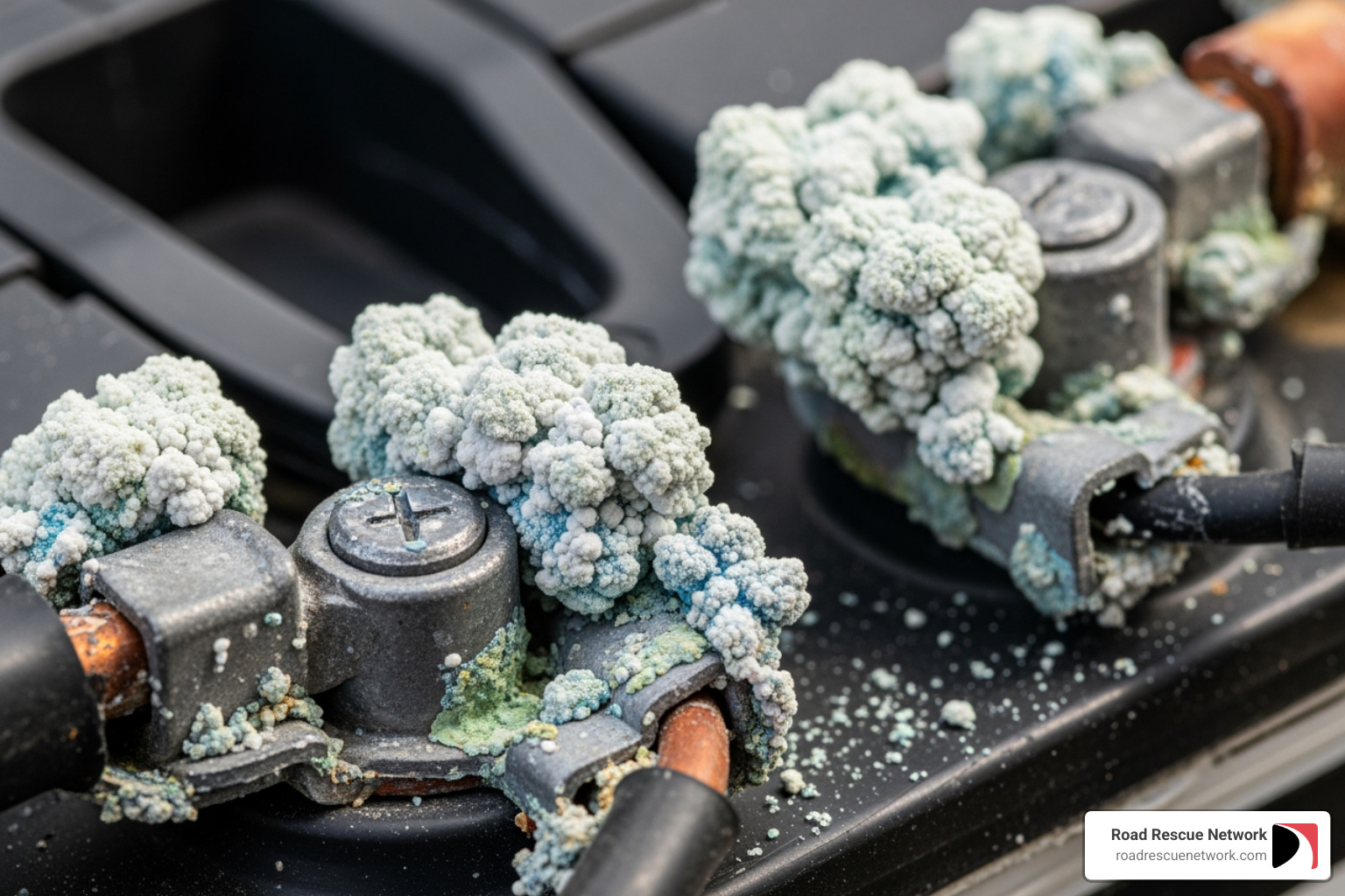 corroded car battery terminals - car won't crank