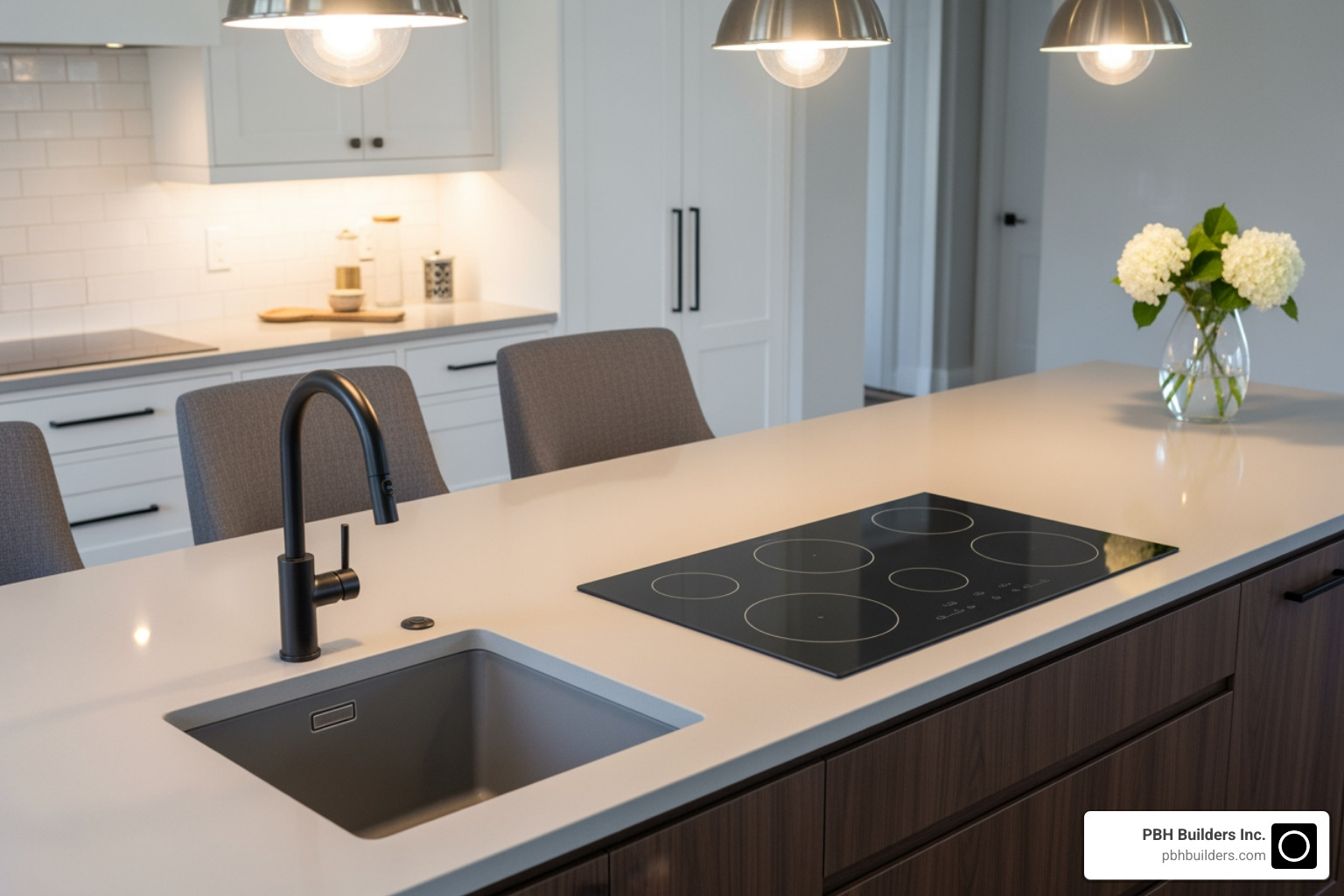 Kitchen island with integrated sink and cooktop - Custom kitchen island designs Kitchen island with integrated sink and cooktop - Custom kitchen island designs