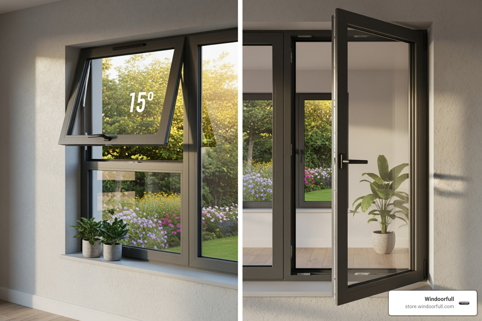 demonstrating the dual-action of a tilt and turn window - european windows in usa demonstrating the dual-action of a tilt and turn window - european windows in usa