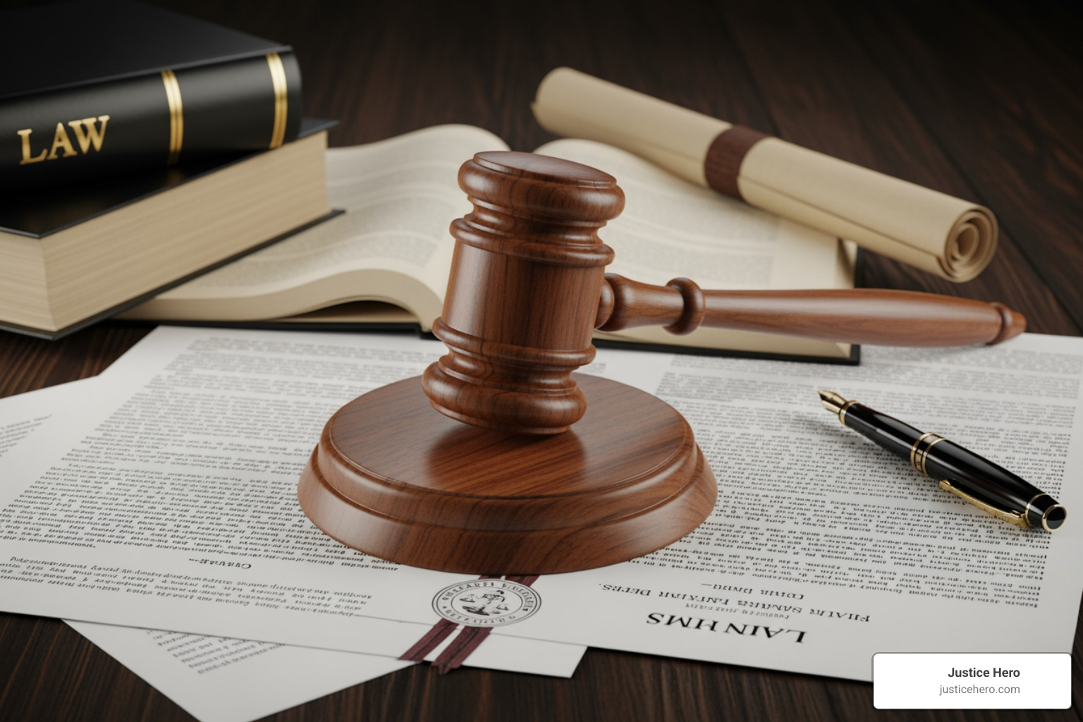 gavel resting on legal documents titled "Mass Tort Litigation" - mass tort claim process