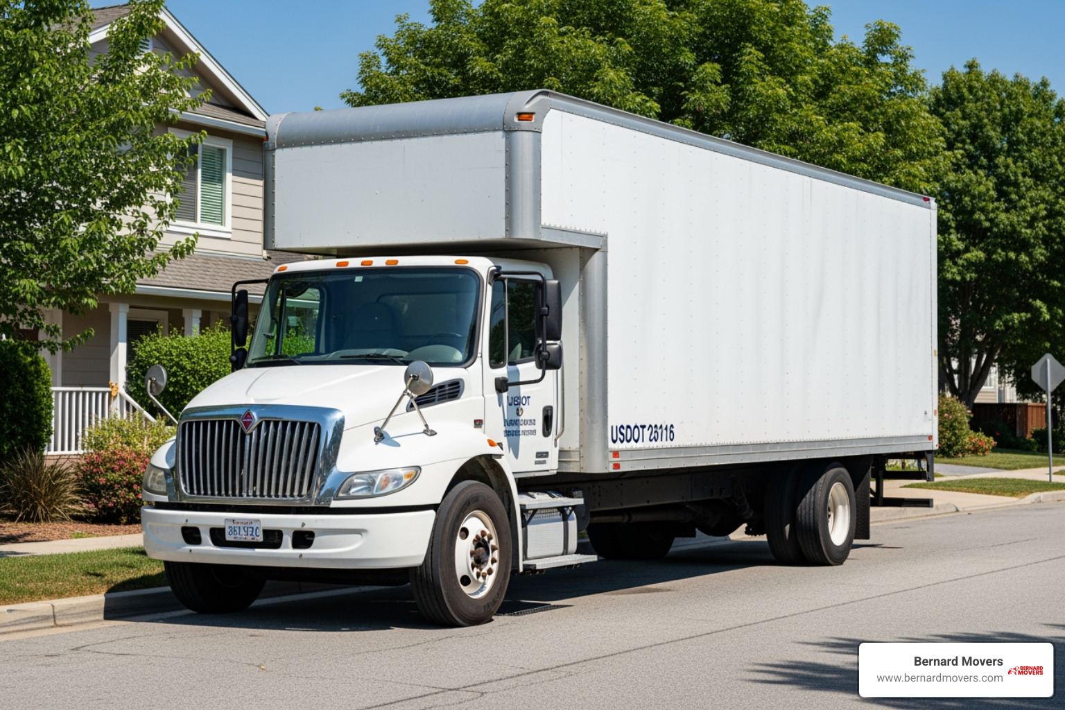 moving truck with visible USDOT number - apt moving company moving truck with visible USDOT number - apt moving company