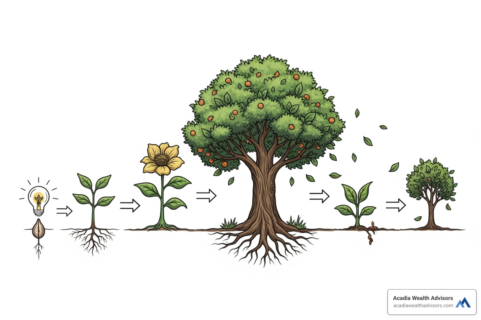 timeline of a business from startup to exit - how to do wealth management for business owners