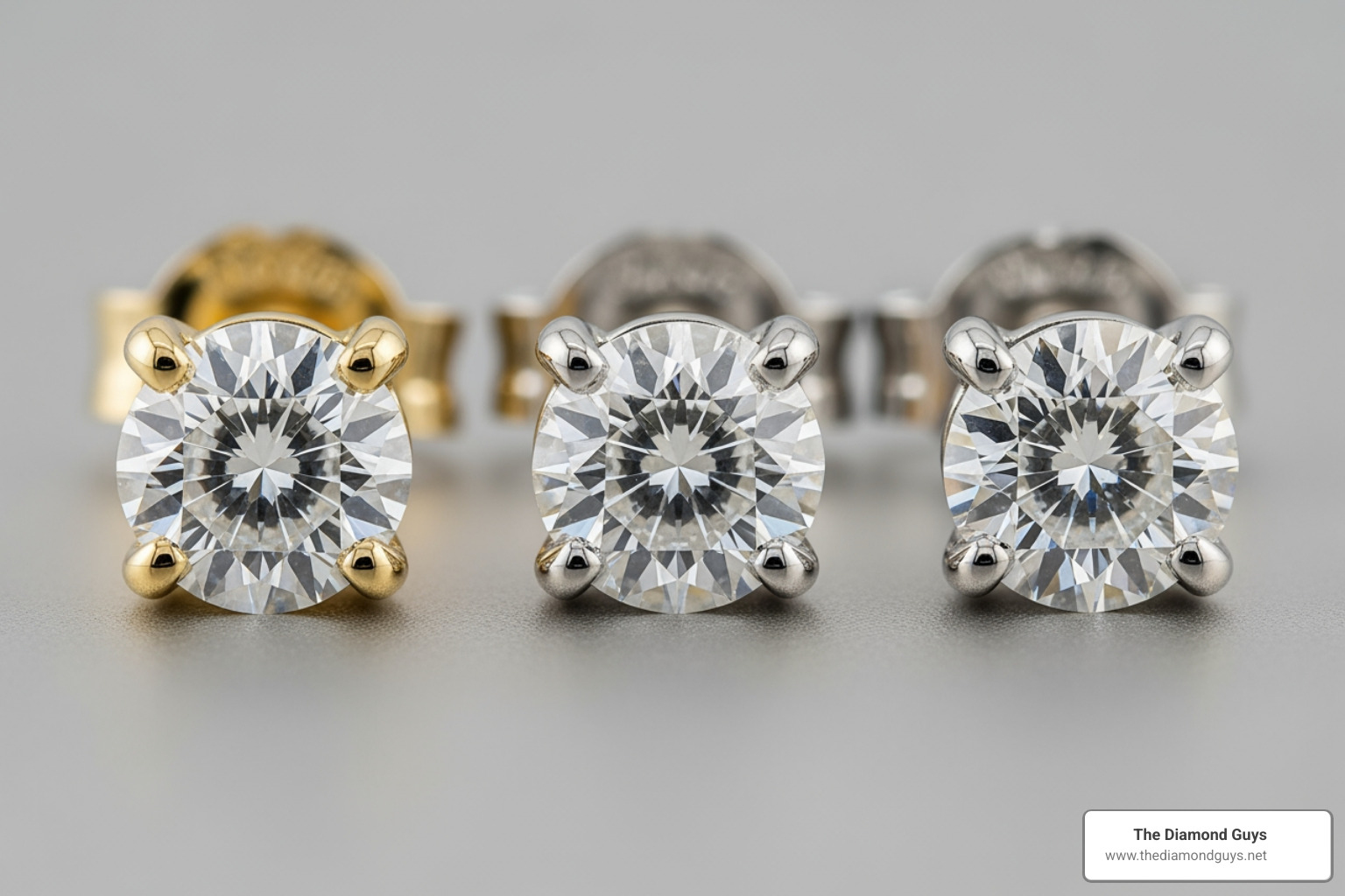 VVS earrings in yellow gold, white gold, and platinum - vvs earrings men