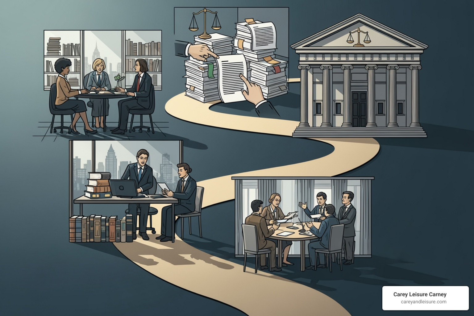flowchart illustrating the personal injury claim process from consultation to resolution - clearwater injury lawyers