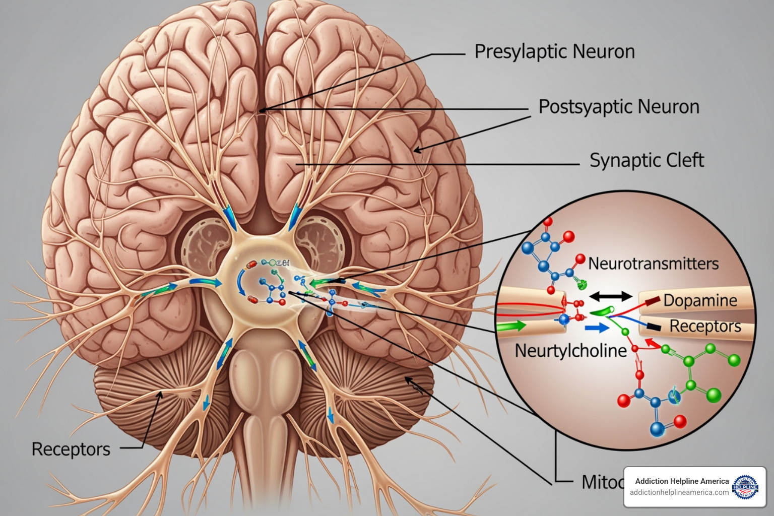 image of a diagram showing the brain's neurotransmitters - alcohol withdrawal image of a diagram showing the brain's neurotransmitters - alcohol withdrawal