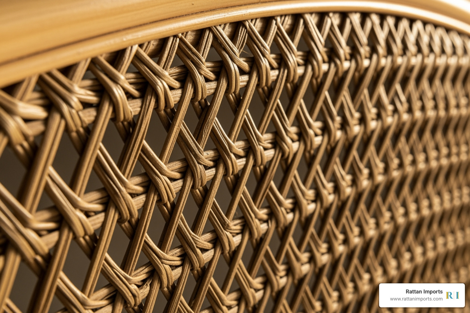 intricate weave detail on a rattan headboard - rattan bed double