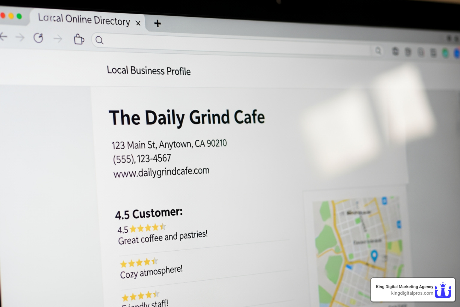 business listed in a local online directory - local SEO best practices business listed in a local online directory - local SEO best practices