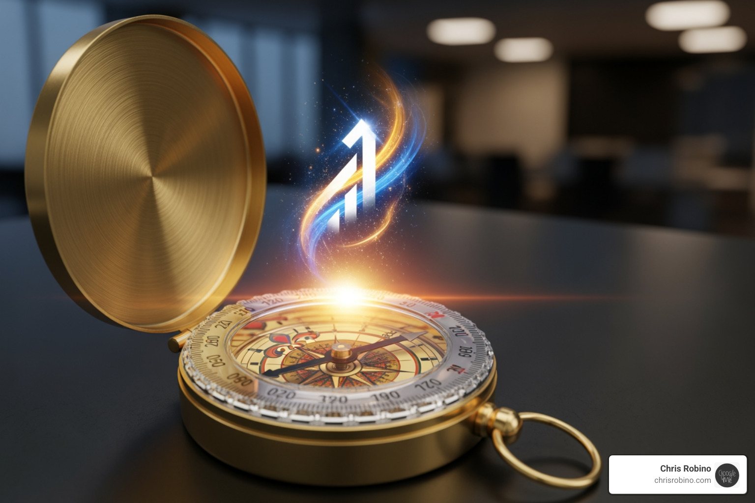 a compass aligning with a company's vision statement - Business innovation strategy