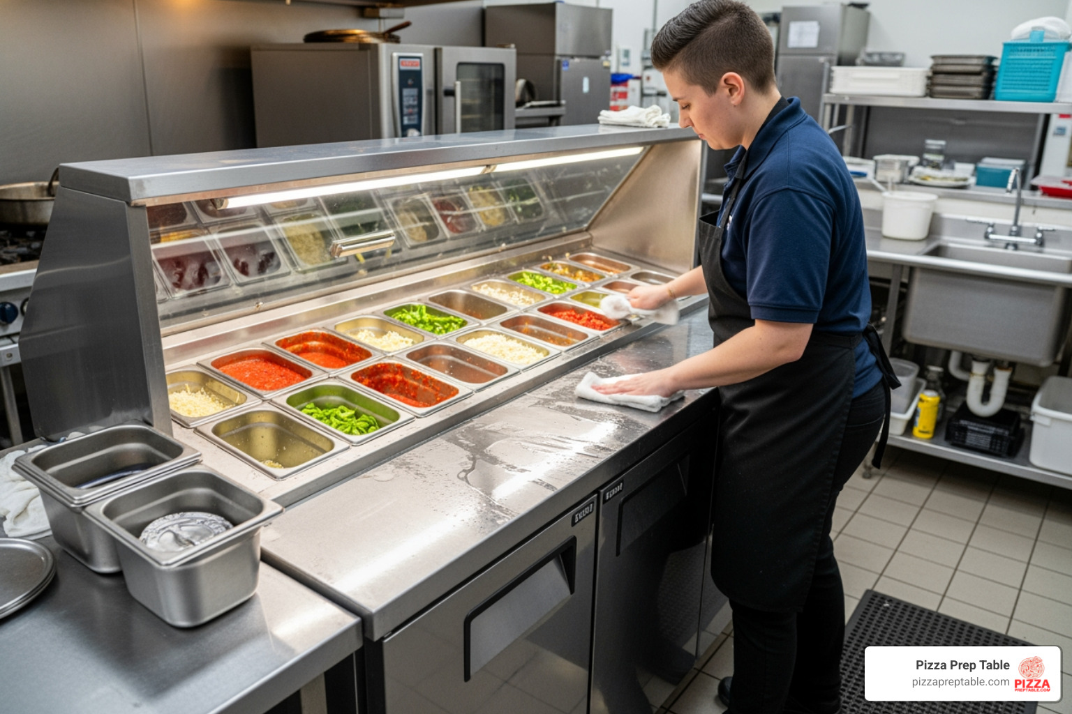 cleaning pizza prep table - Refrigerated pizza prep table cleaning pizza prep table - Refrigerated pizza prep table