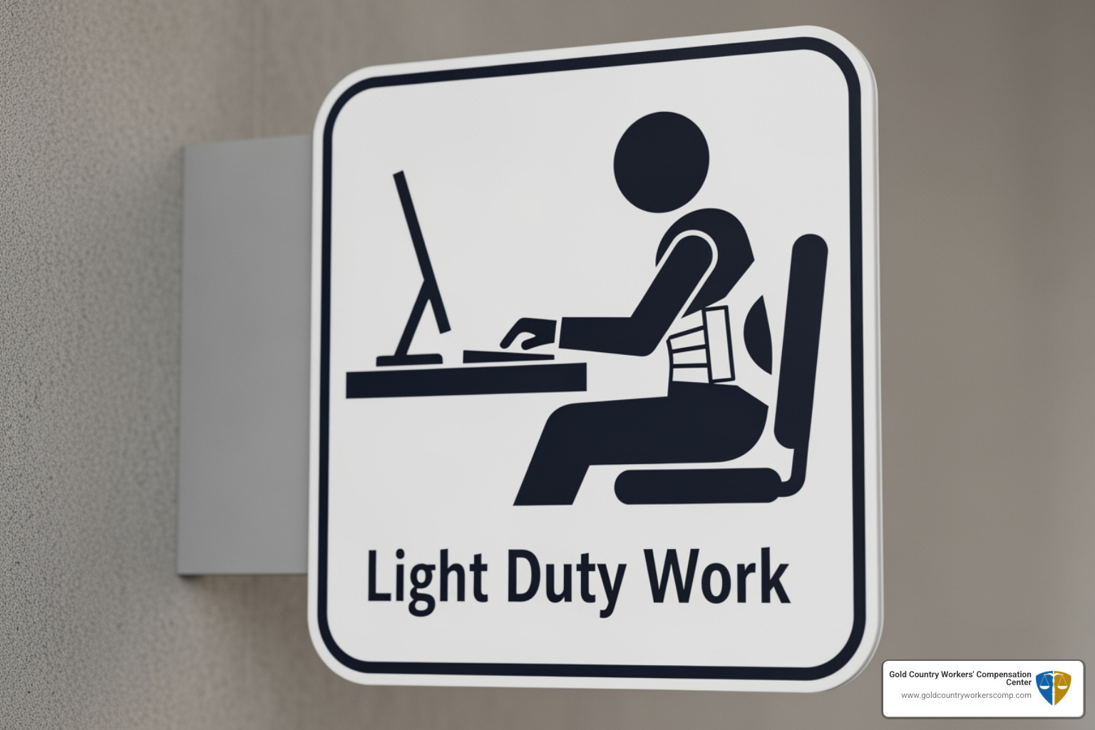 Light duty work sign - will workers comp pay for missed days