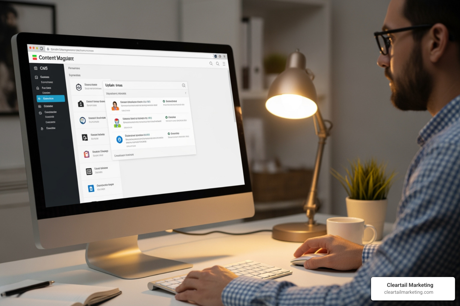 A WEBSITE OWNER ACTIVELY UPDATING PLUGINS AND SOFTWARE ON A CONTENT MANAGEMENT SYSTEM DASHBOARD, DEMONSTRATING PROACTIVE SECURITY MAINTENANCE. - HIGH-SECURITY HOSTING