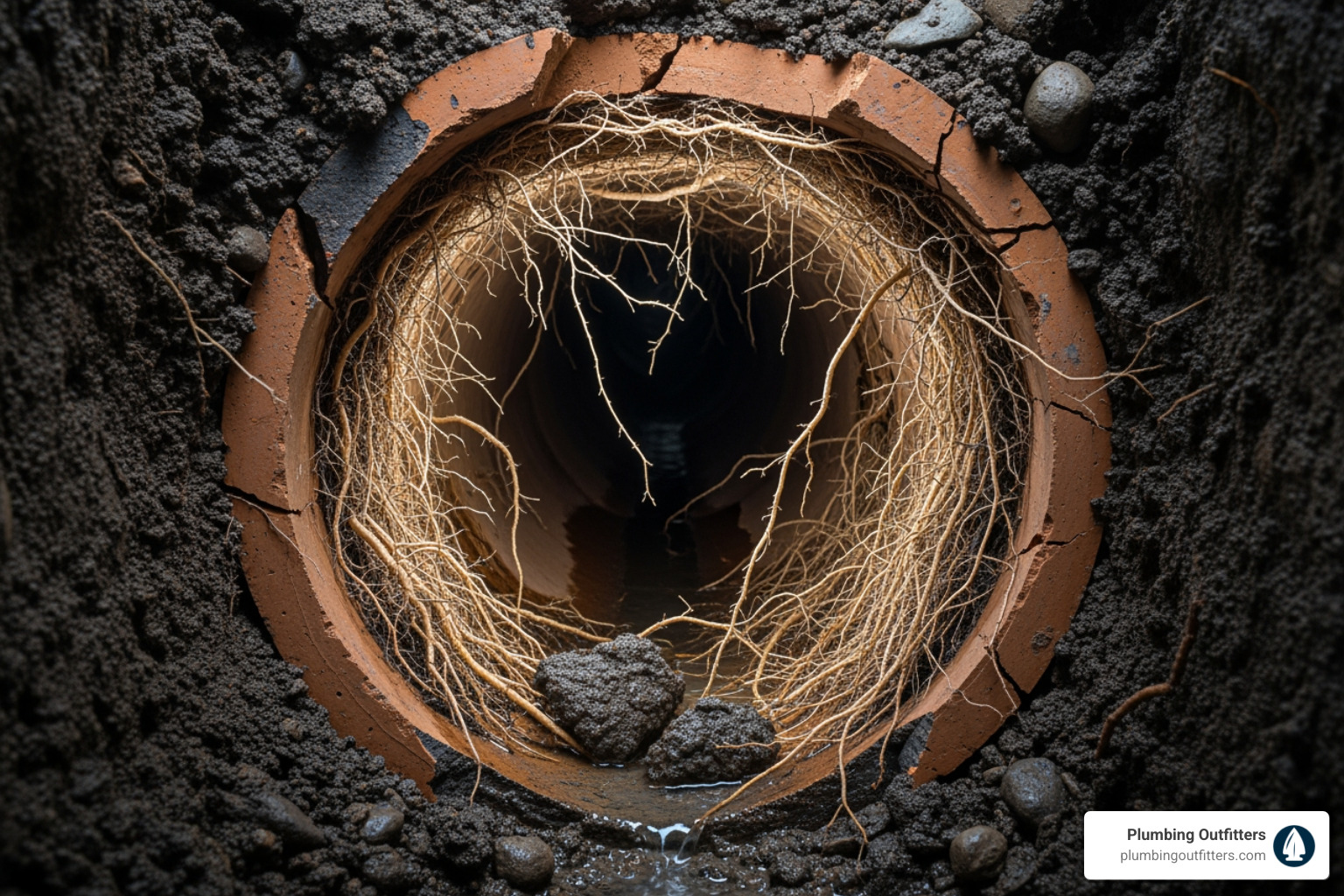 tree roots growing into a sewer pipe - emergency drain cleaning repair in elgin, tx tree roots growing into a sewer pipe - emergency drain cleaning repair in elgin, tx