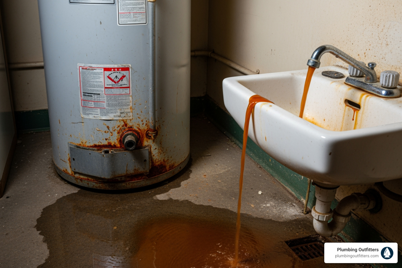 infographic showing five warning signs your water heater needs replacement: age over 10 years, rusty or discolored water from taps, rumbling or popping sounds from the tank, visible leaks or pooling water around the base, and inconsistent water temperature or reduced hot water supply - Water Heater Installation in Austin, TX infographic showing five warning signs your water heater needs replacement: age over 10 years, rusty or discolored water from taps, rumbling or popping sounds from the tank, visible leaks or pooling water around the base, and inconsistent water temperature or reduced hot water supply - Water Heater Installation in Austin, TX